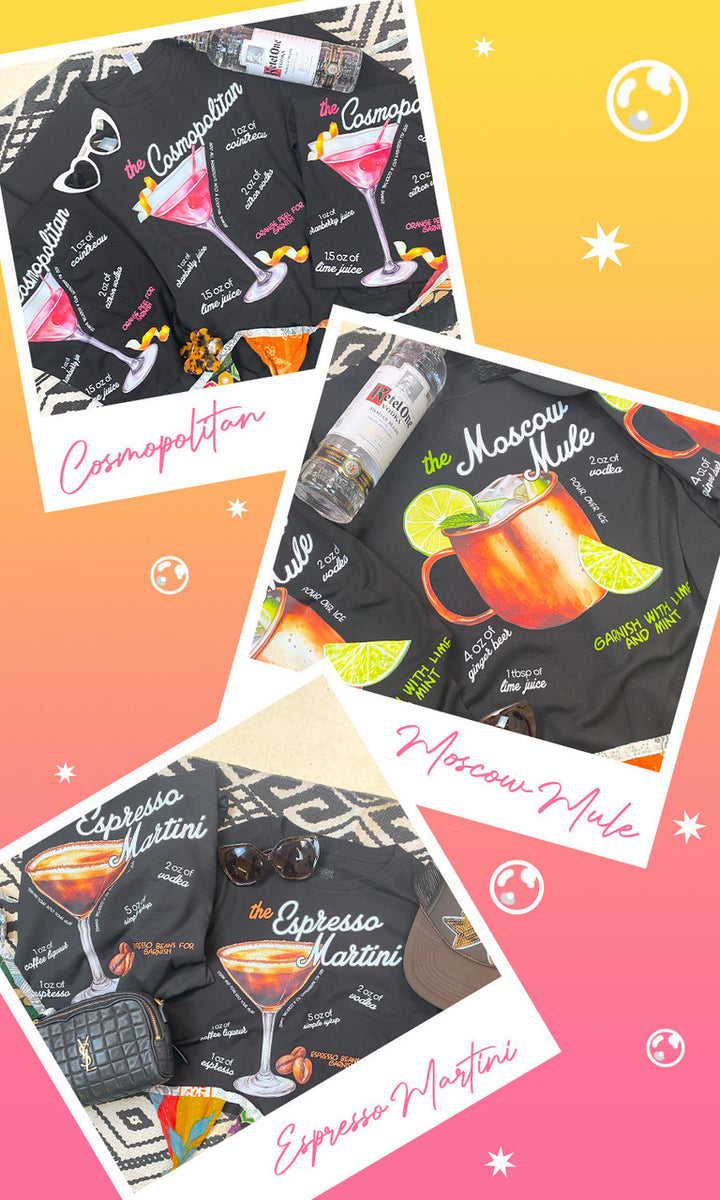 Cocktail Recipe Graphic Sweatshirt