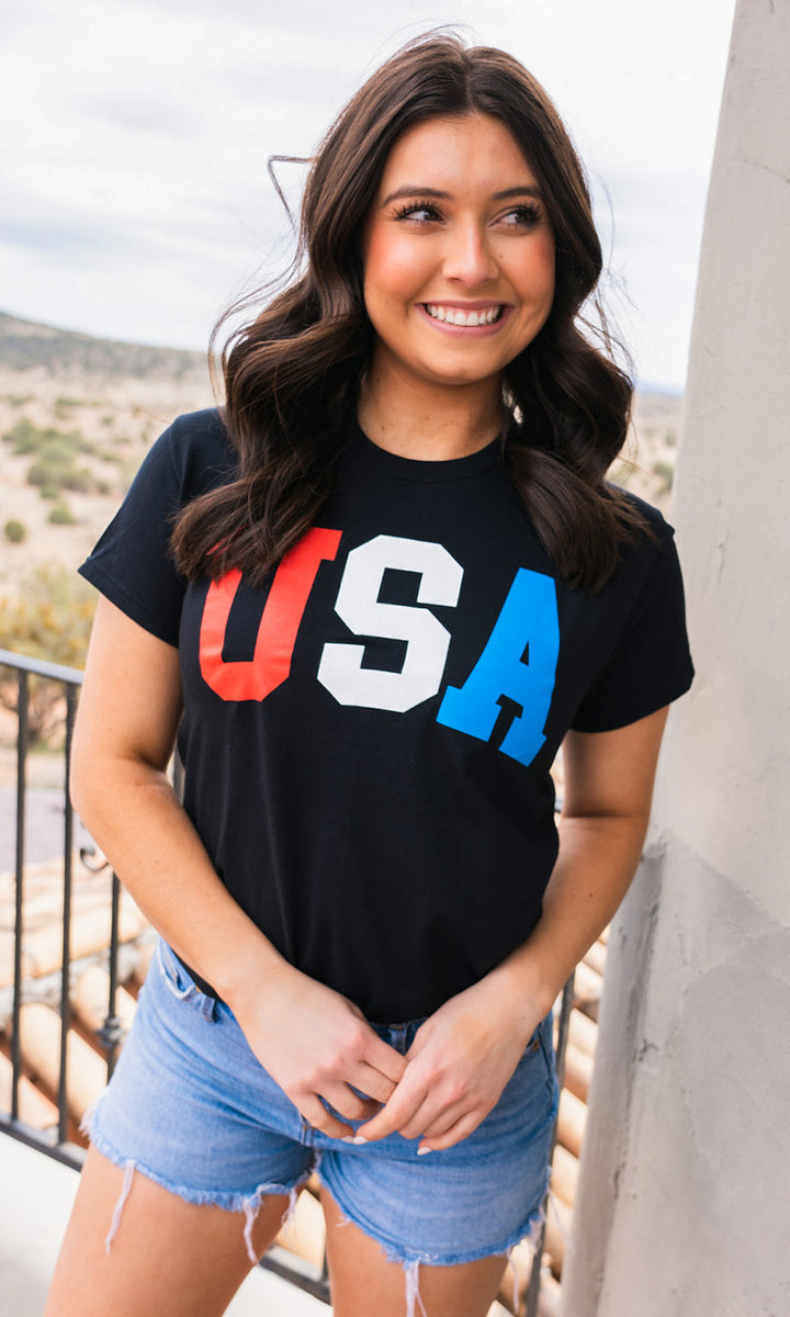 Collegiate USA Graphic T-Shirt