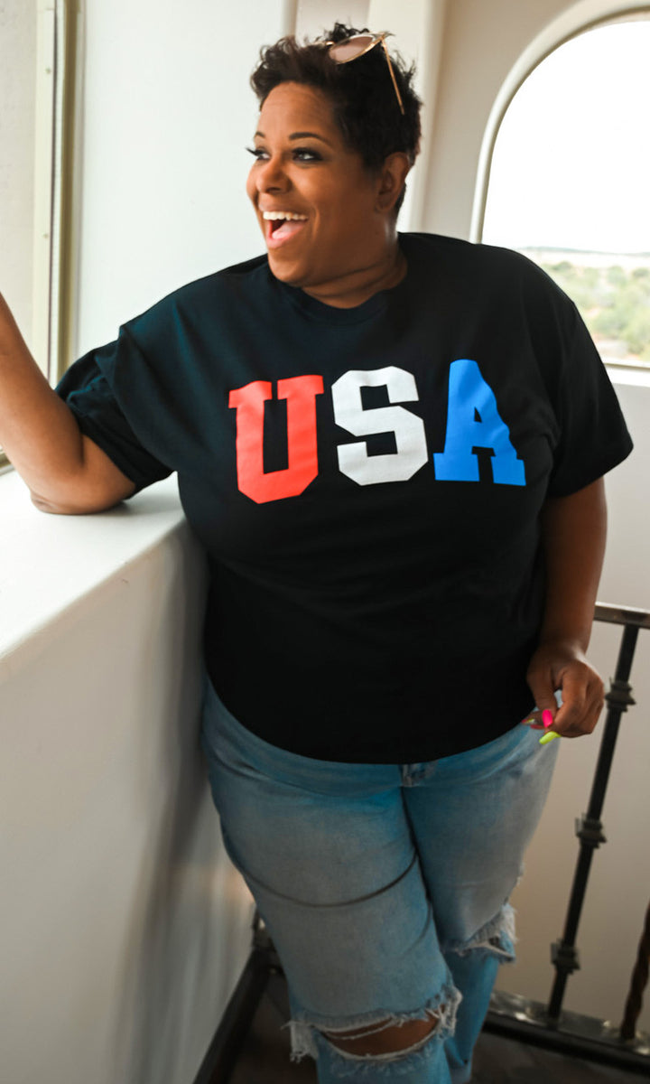 Collegiate USA Graphic T-Shirt