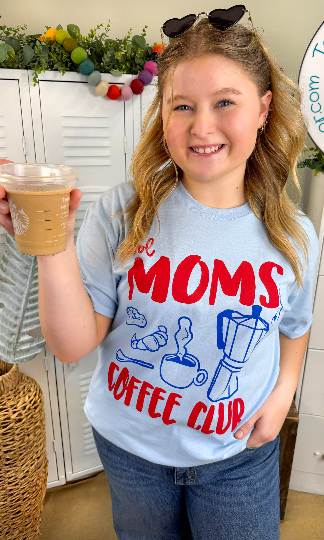 Cool Moms Coffee Club Graphic T-Shirt