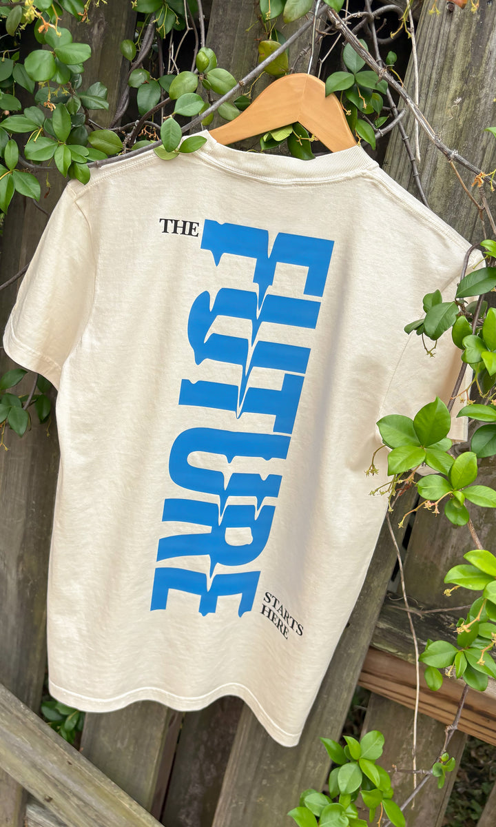 Future Starts Here Ivory Comfort Color T-Shirt