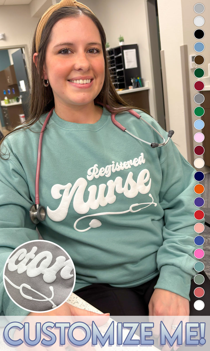 Custom Medical Magic Puff Graphic Sweatshirt