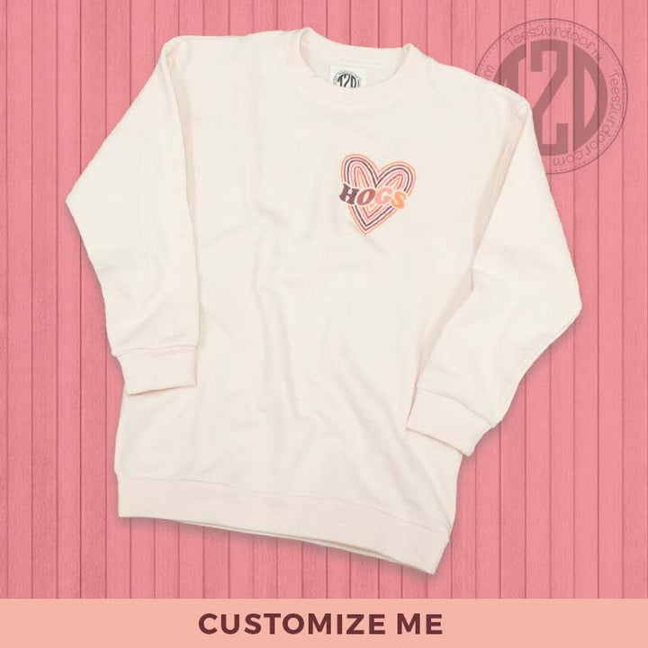 Custom Heart Sweatshirt