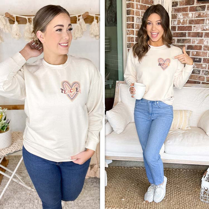 Custom Heart Sweatshirt
