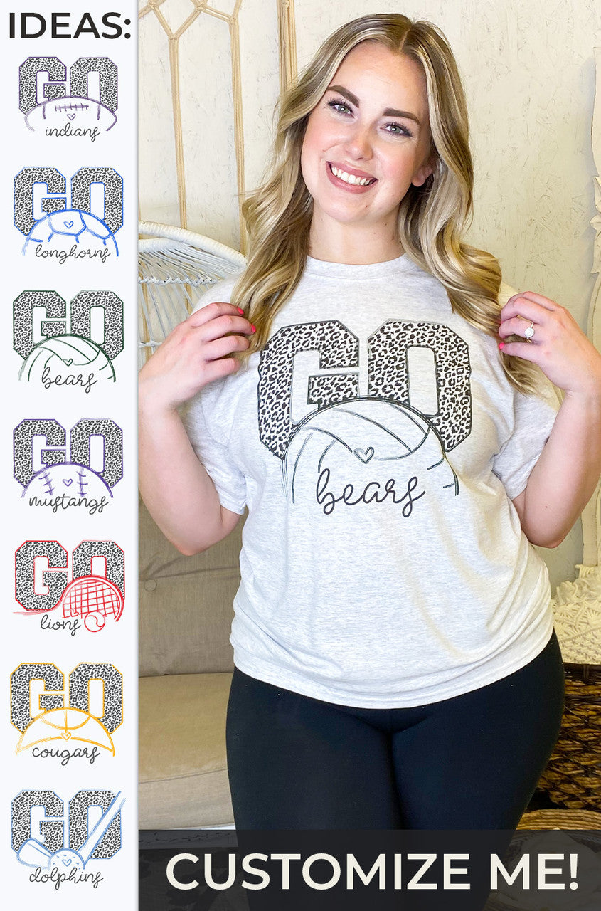 Custom Leopard Go Sport T-Shirt