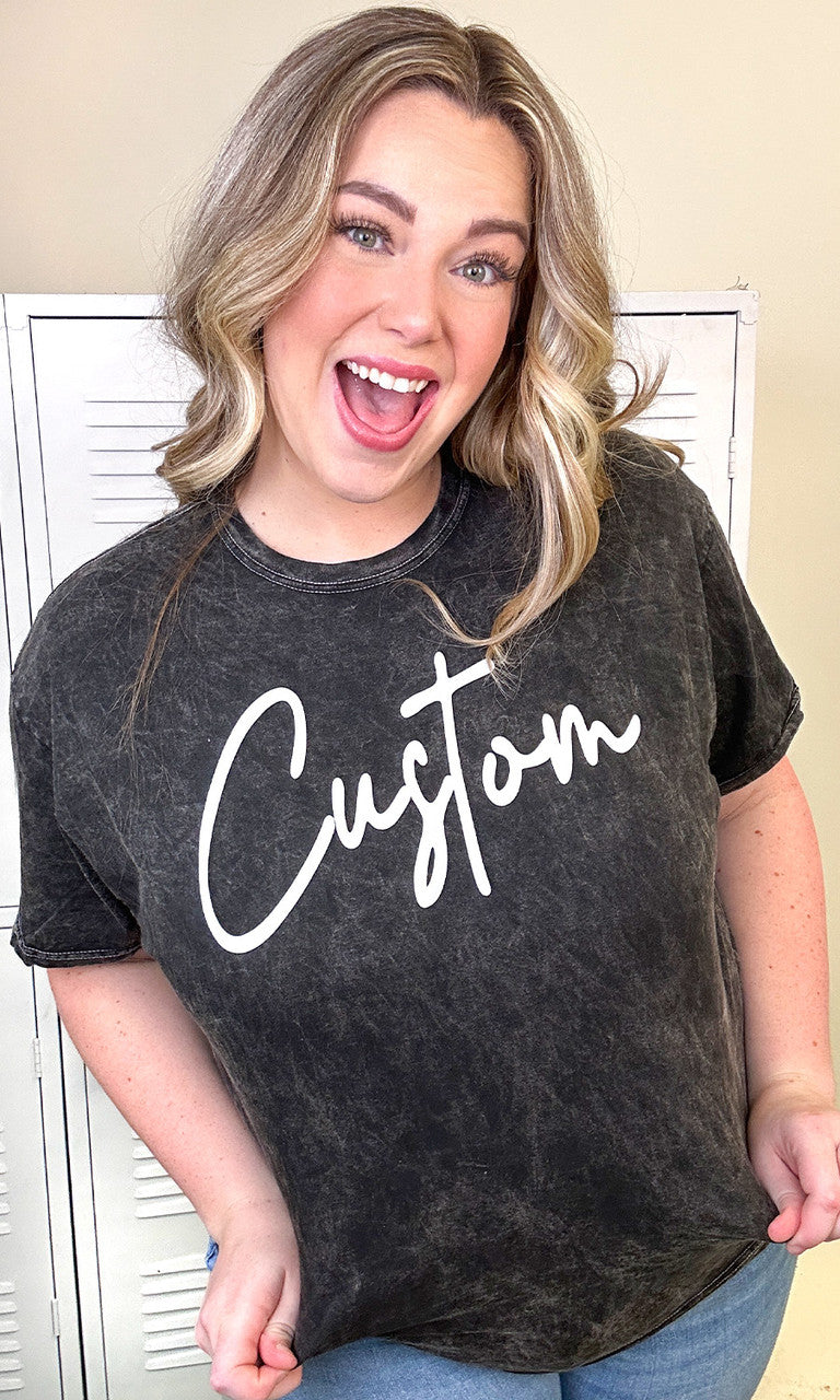 Magic Puff Custom Script Mineral Washed T-Shirt
