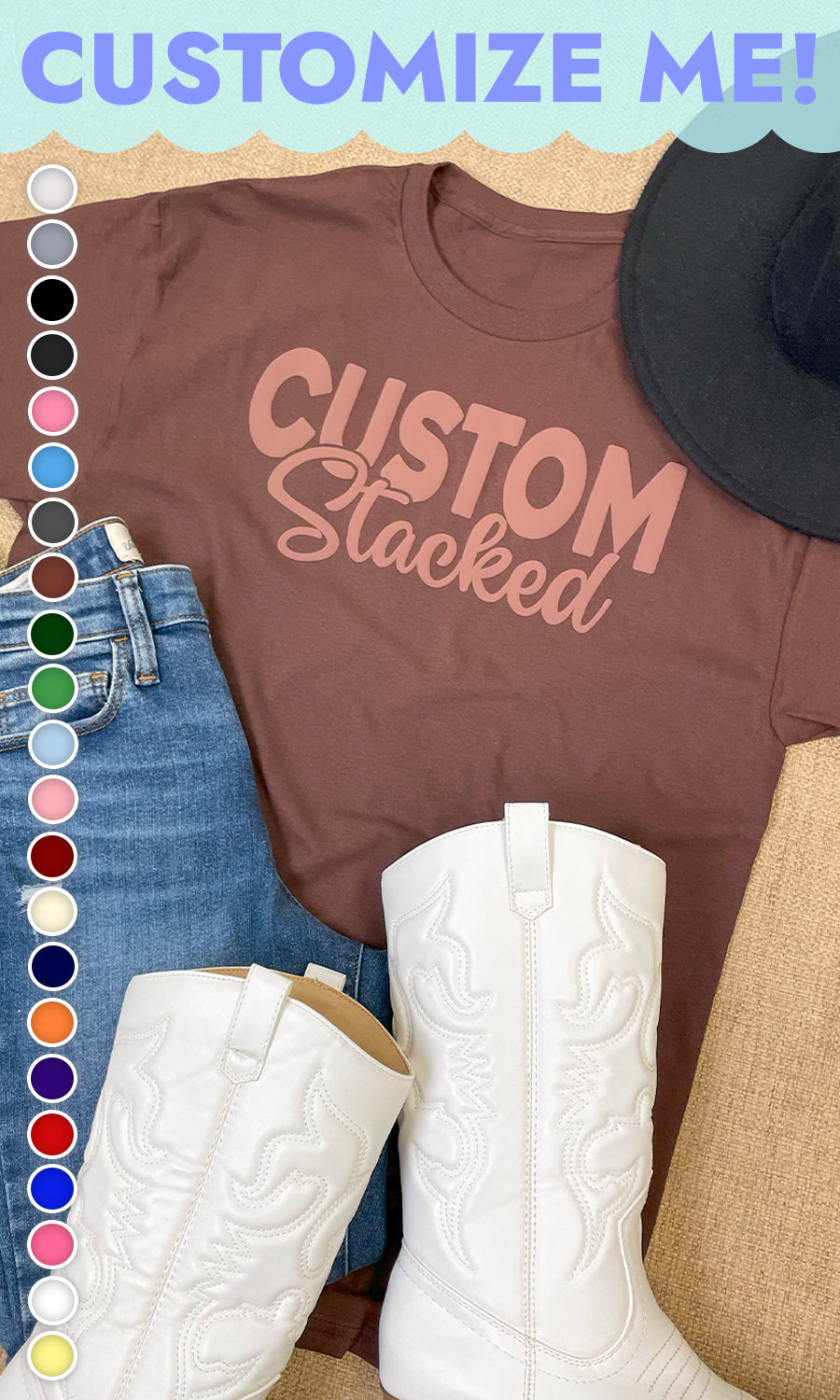 Custom Magic Puff Stacked Graphic T-Shirt – Tees2urdoor