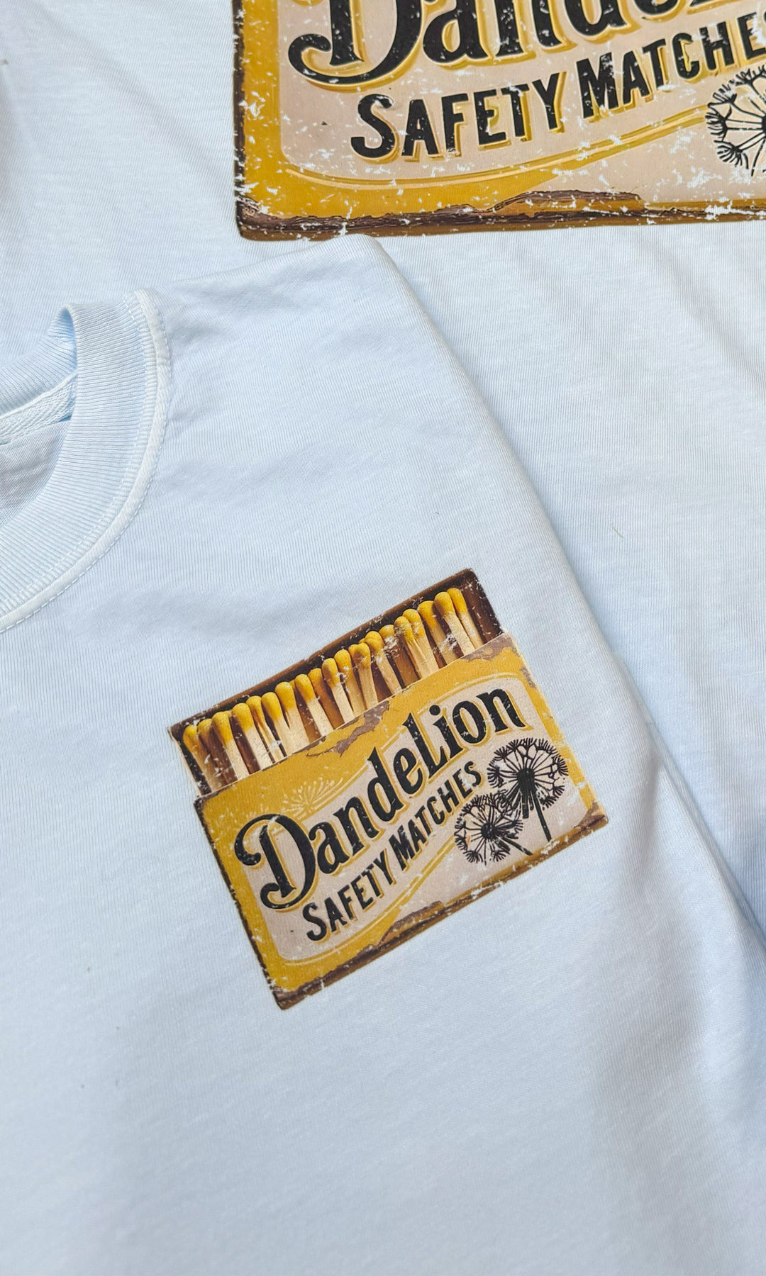 Dandelion Safety Matches Comfort Color Graphic T-Shirt