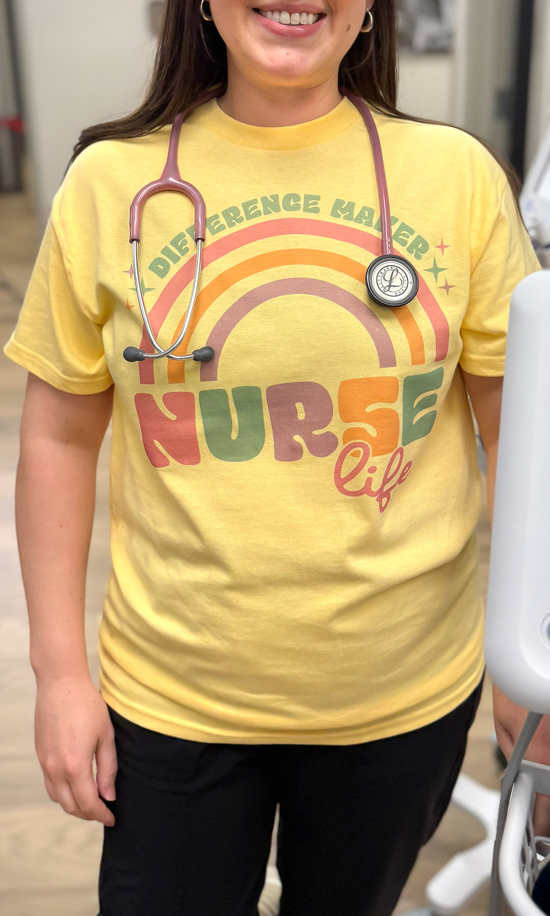 Difference Maker Nurse Life Graphic T-Shirt