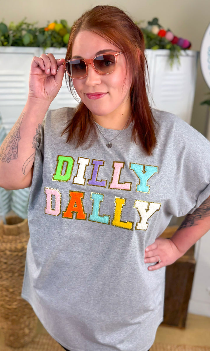 Dilly Dally Ideal Chenille Graphic T-Shirt