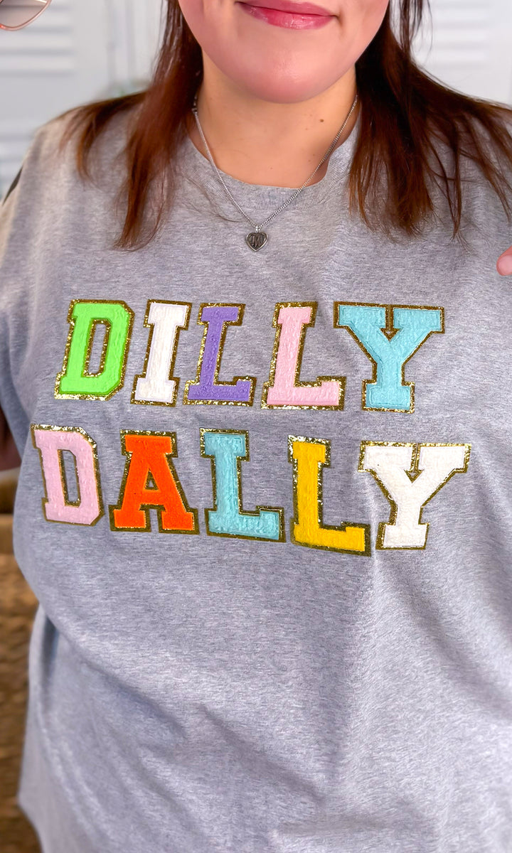 Dilly Dally Ideal Chenille Graphic T-Shirt