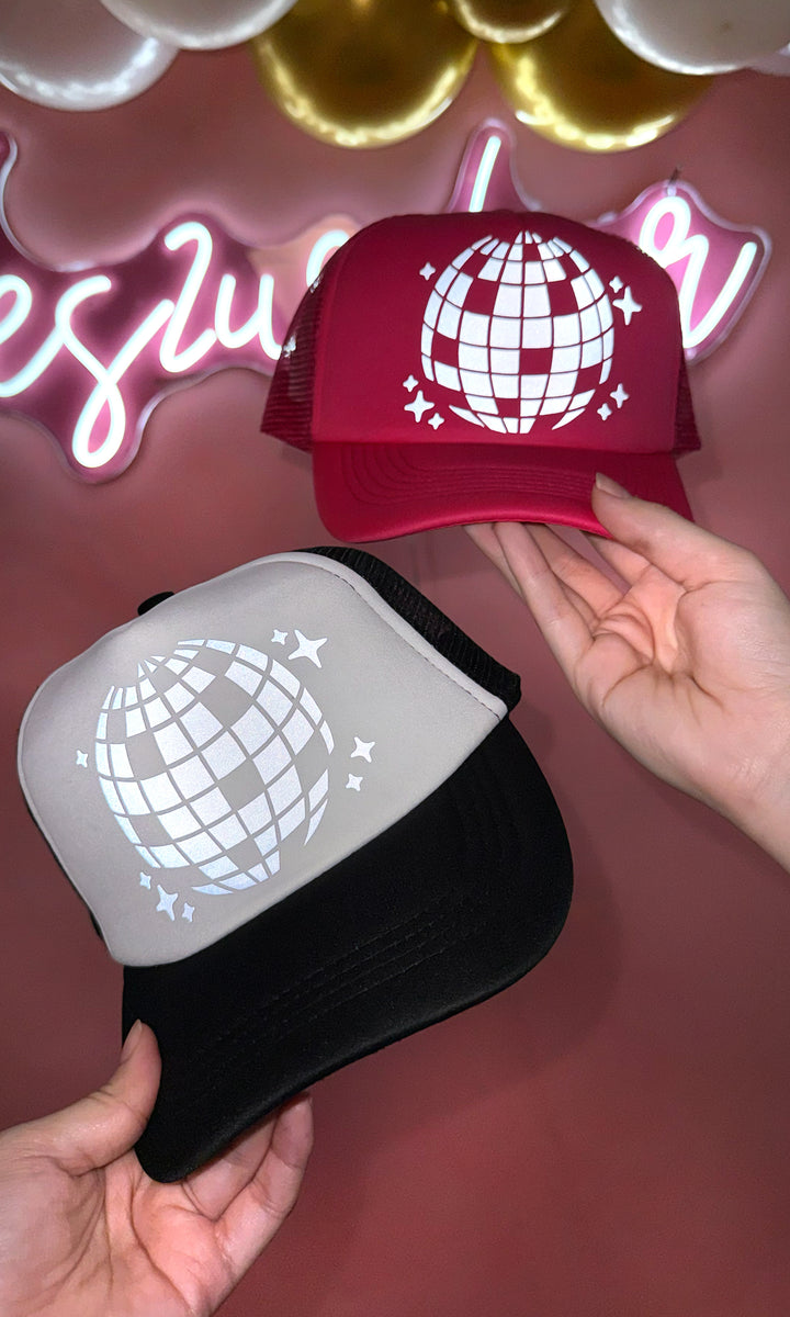 Disco Ball Reflective Trucker Hat