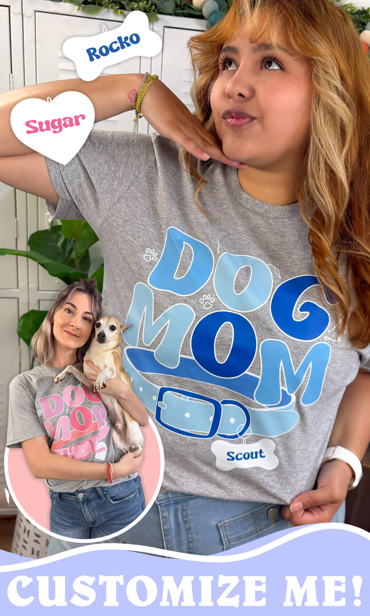 Custom Dog MOM Graphic T-Shirt