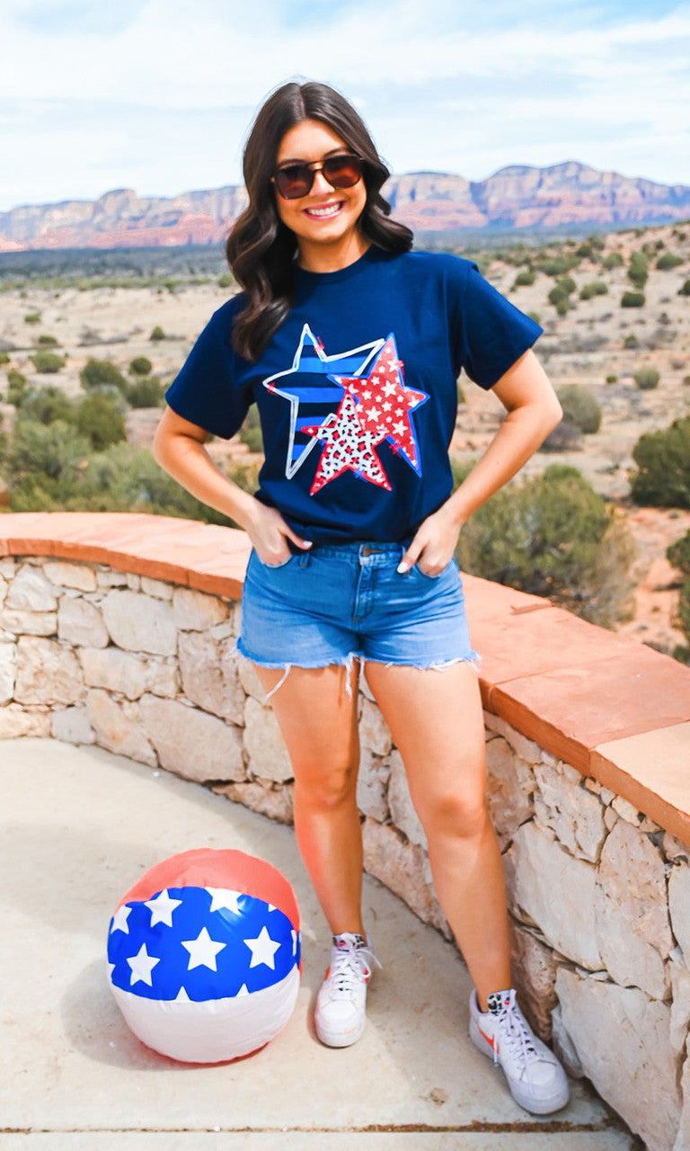 Doodle Star Graphic T-Shirt