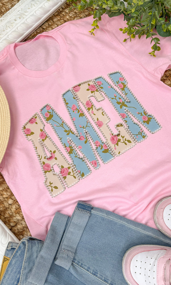 Fancy Pearl Amen Easter Graphic T-Shirt