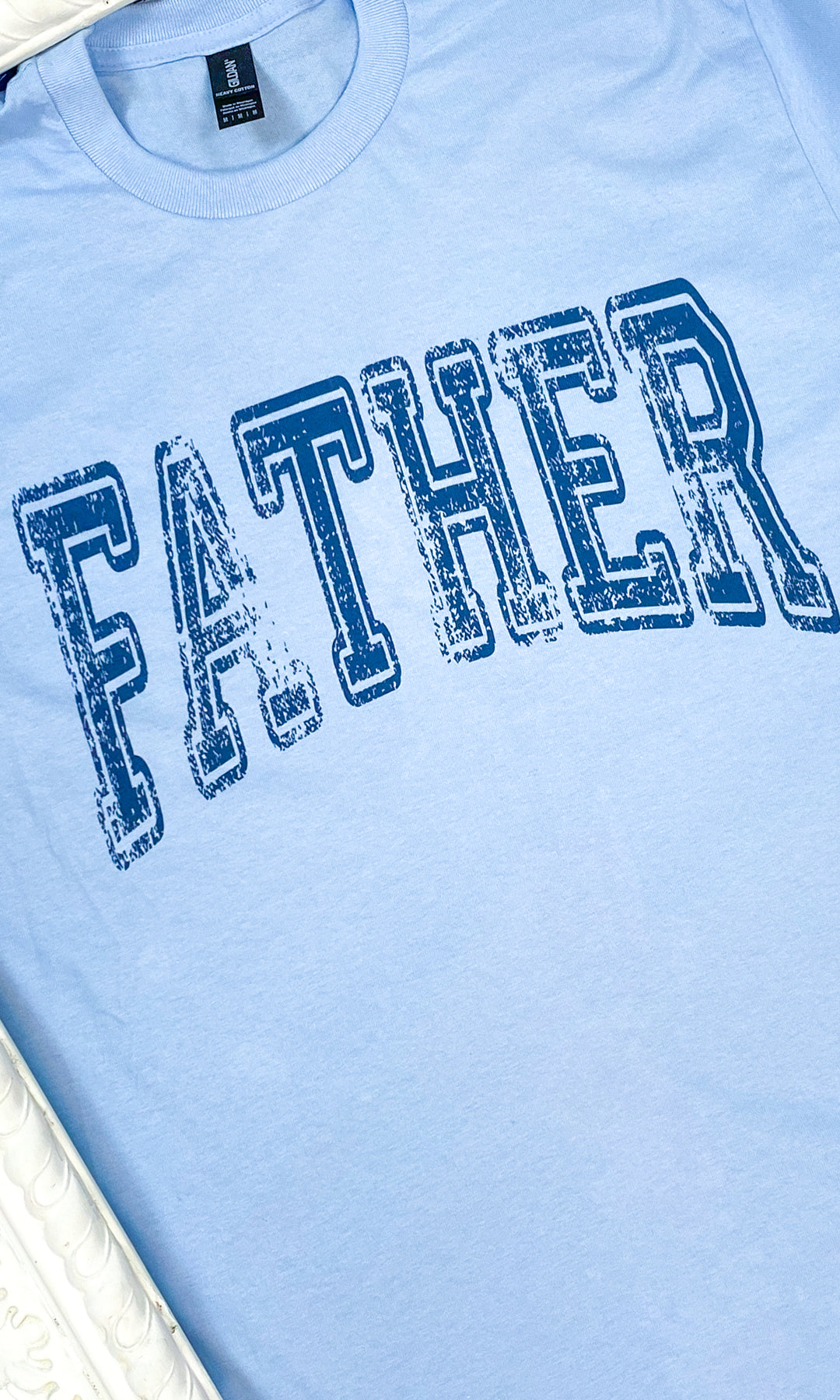 Father Block Distressed Graphic T-Shirt