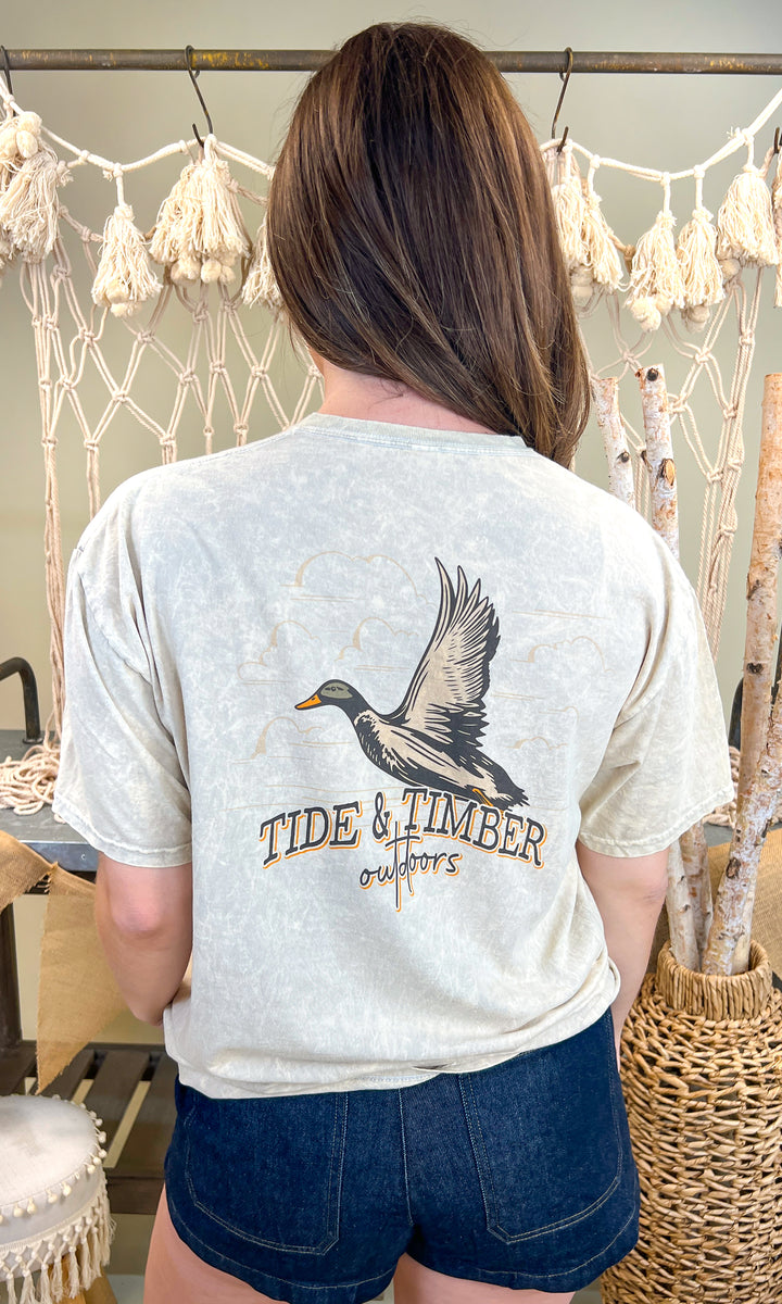 Flying Duck Mineral Washed Graphic Shirt
