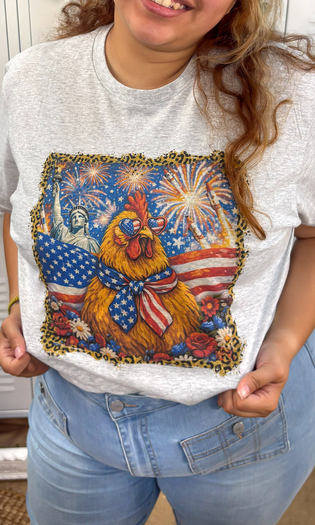 Freedom Chicken USA Graphic T-Shirt