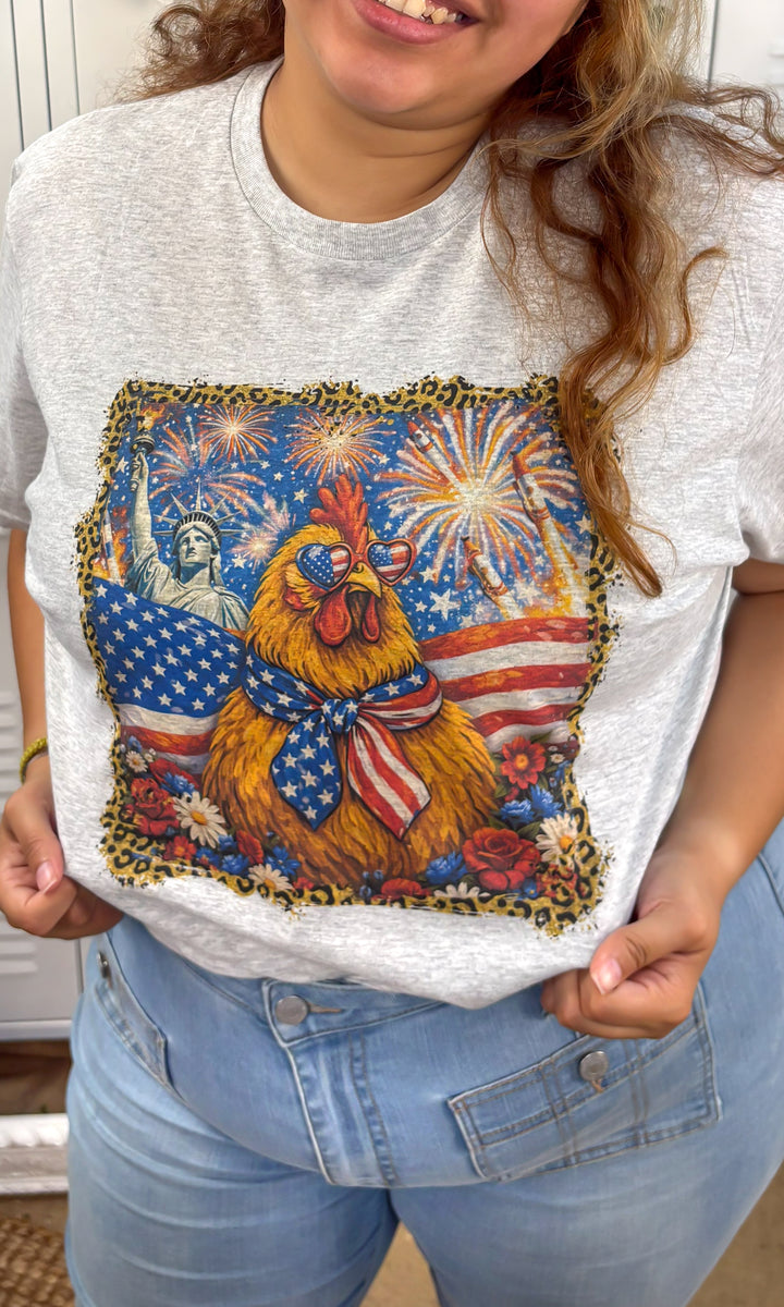 Freedom Chicken USA Graphic T-Shirt