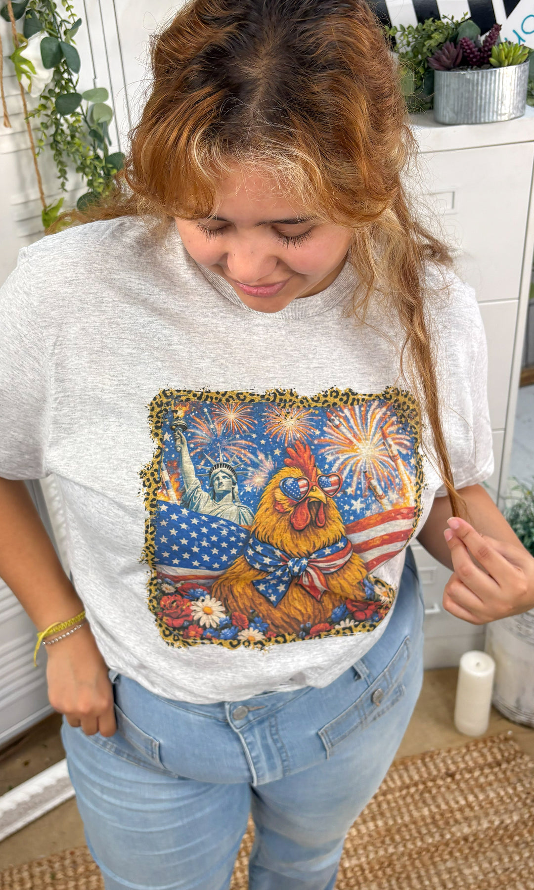 Freedom Chicken USA Graphic T-Shirt