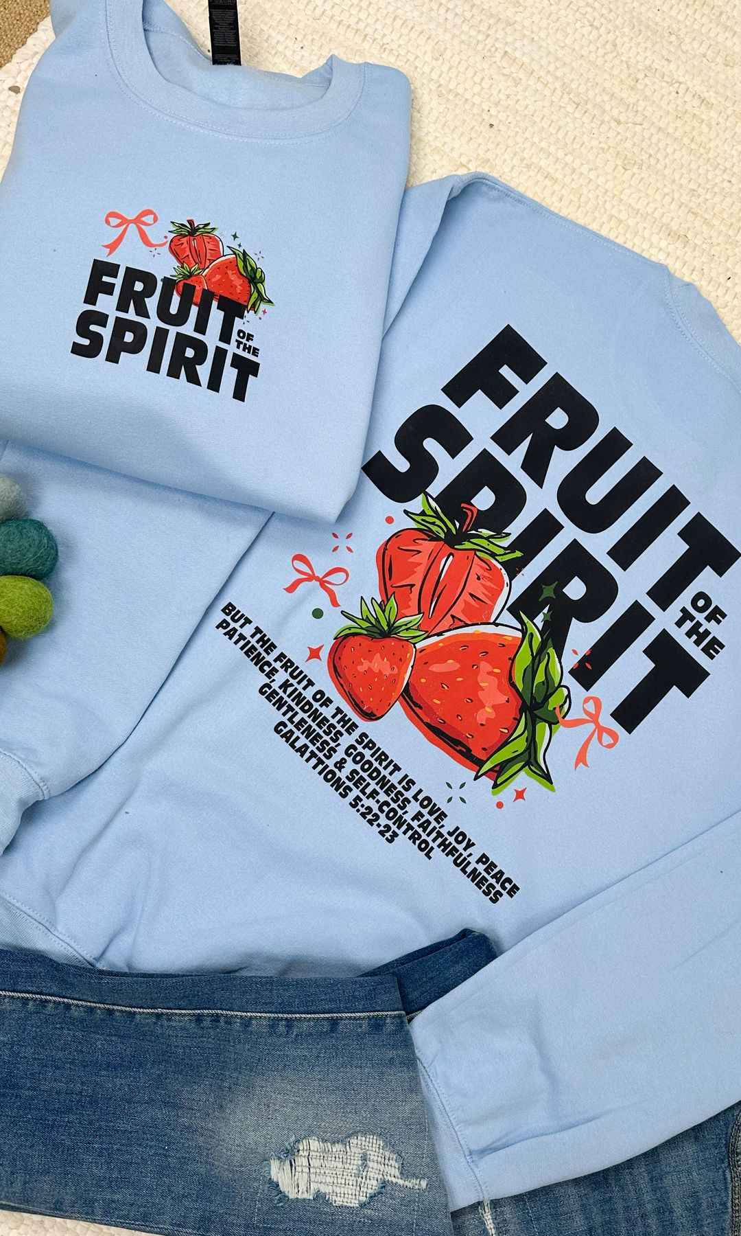 Fruit of The Spirit is Love Graphic Sweatshirt