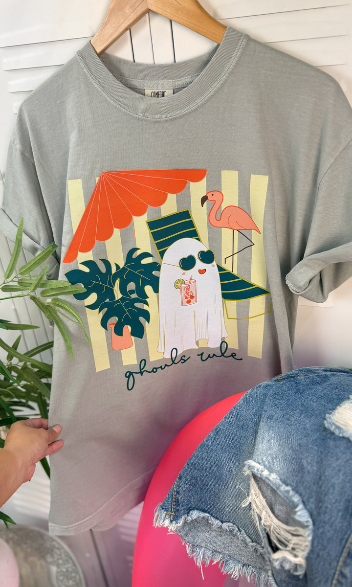Ghouls Rule Graphic Comfort Color T-Shirt
