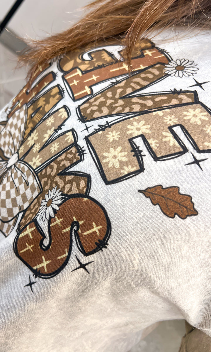 Give Thanks Fall Mineral Washed Graphic Shirt