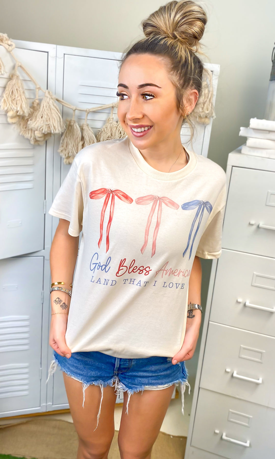 God Bless America Land That I Love Graphic T-Shirt