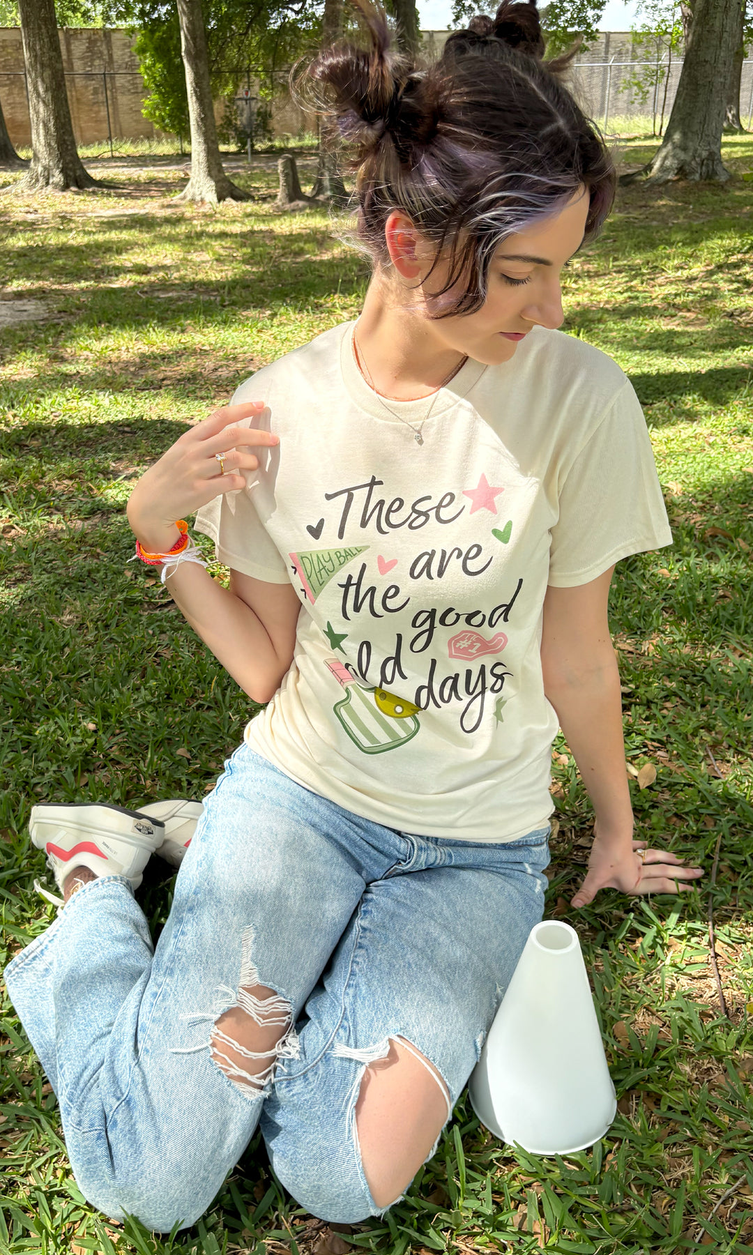 Custom Good Old Days Sport Graphic T-Shirt