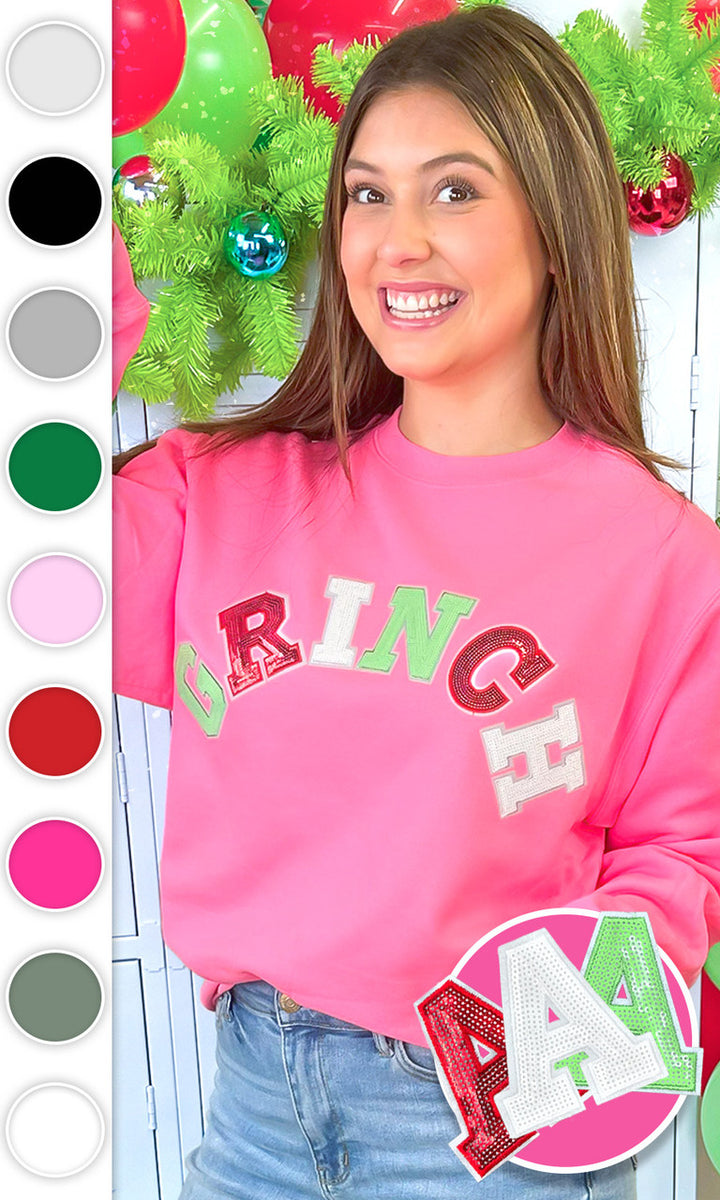Grinch Sequin Graphic Sweatshirt