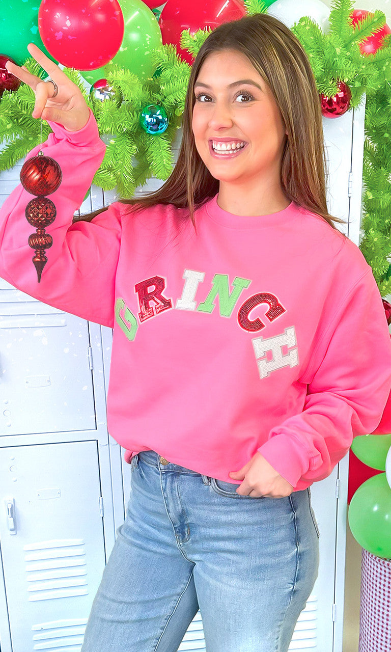 Grinch Sequin Graphic Sweatshirt