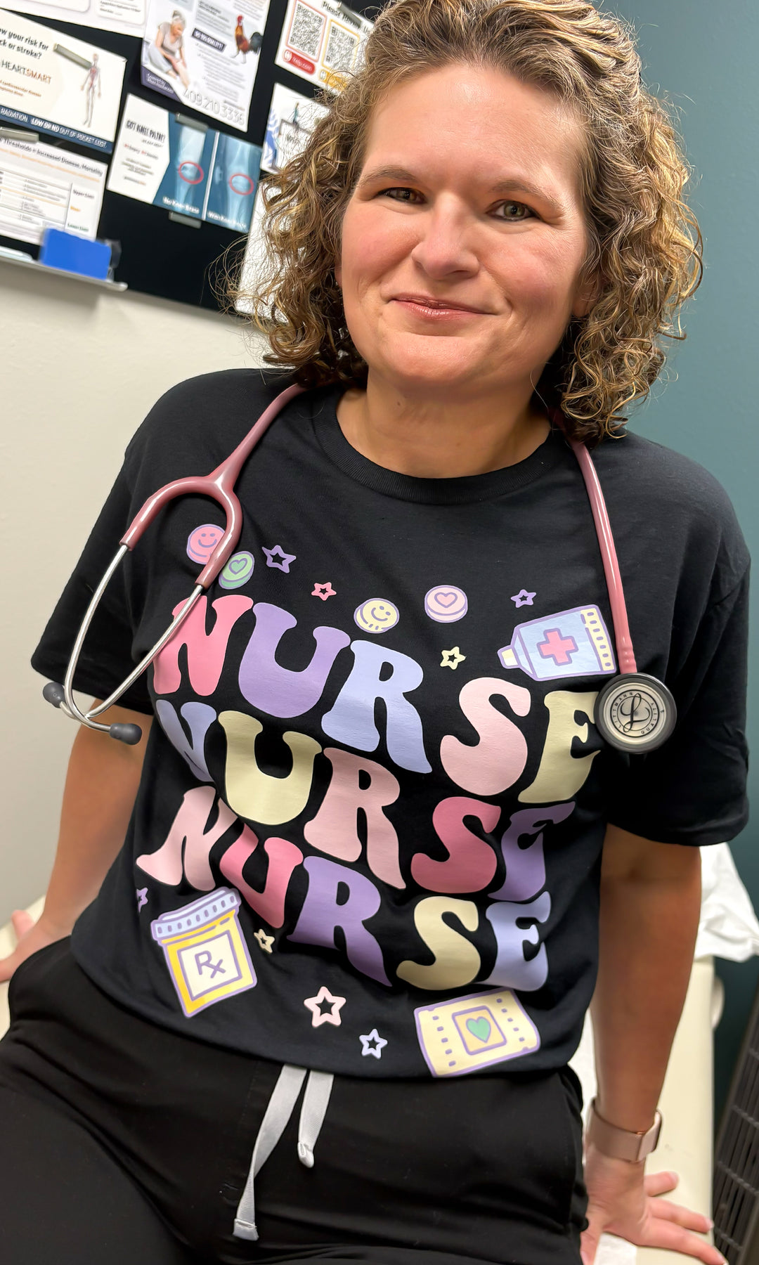 Groovy Nurse Vibes Graphic T-Shirt