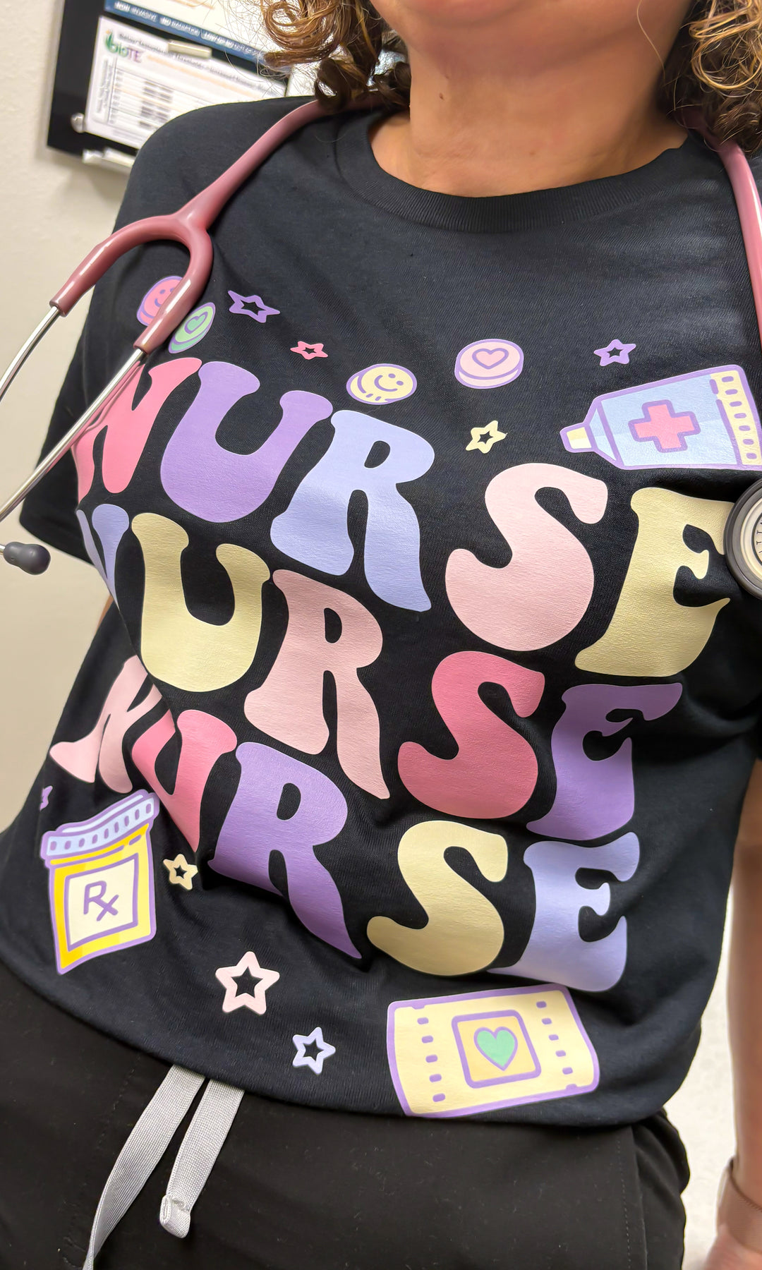 Groovy Nurse Vibes Graphic T-Shirt