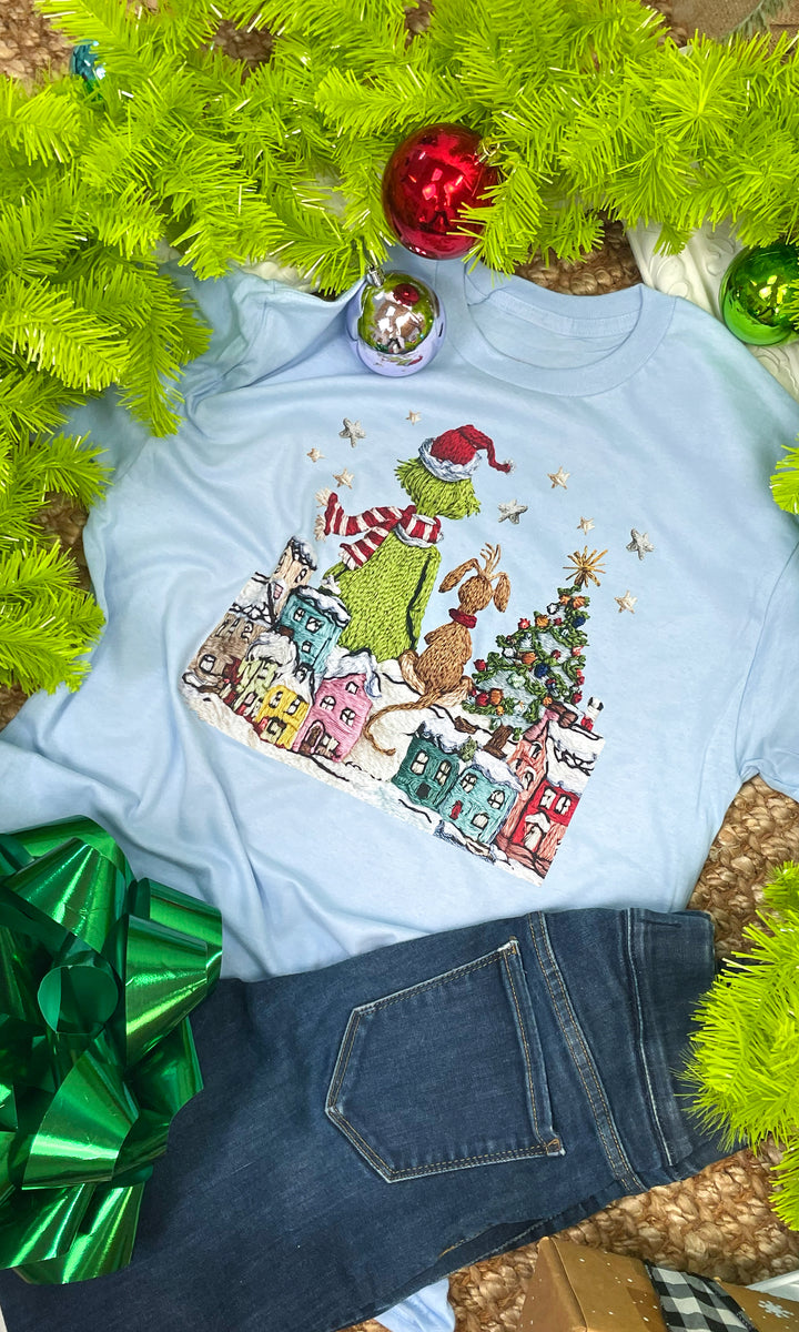 Grouchy Christmas Yarn Graphic T-Shirt