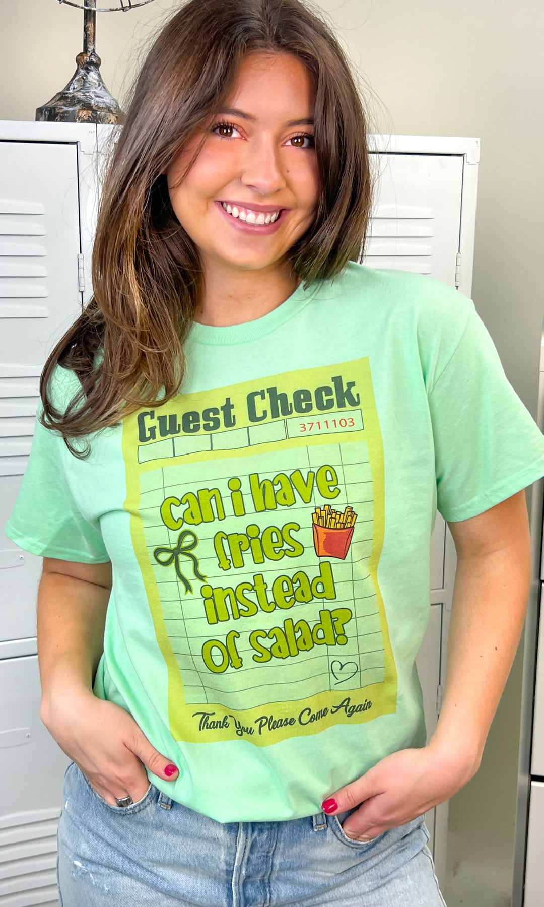 Guest Check Can I Have Fries Instead of Salad Graphic T-Shirt