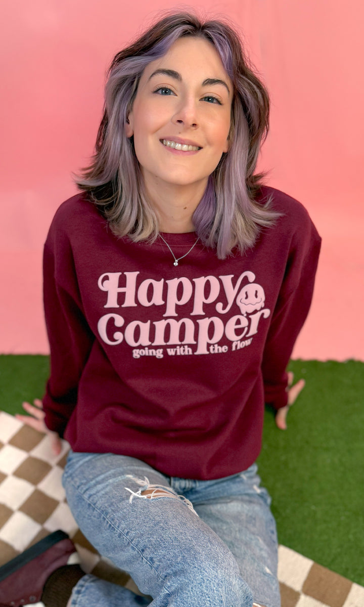 Happy Camper Magic Puff Graphic Sweatshirt