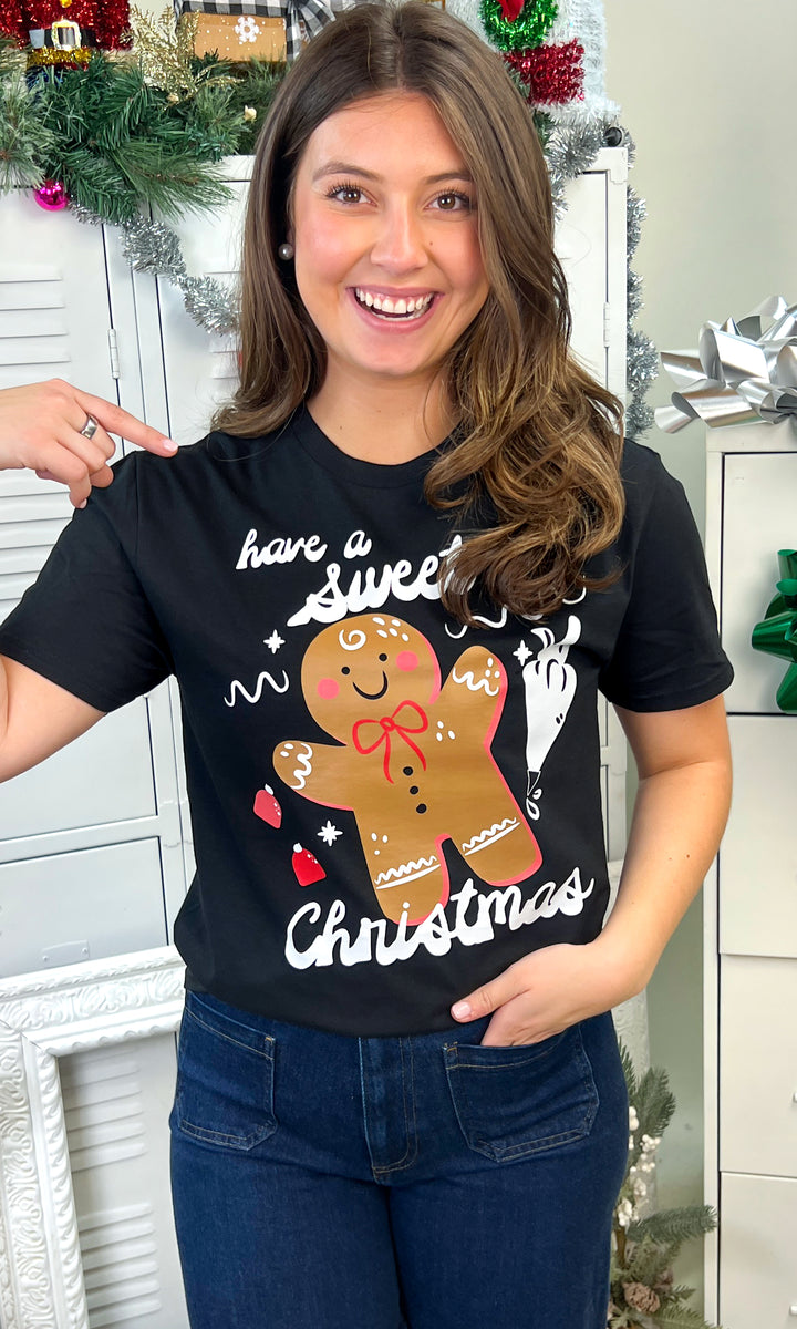 Have a Sweet Christmas Gingerbread Graphic T-Shirt