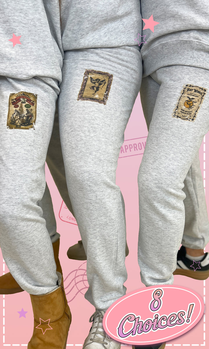 Holiday Vintage Label Ash Graphic Sweatpant