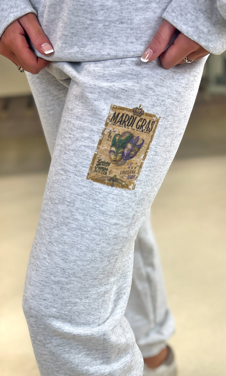 Holiday Vintage Label Ash Graphic Sweatpant