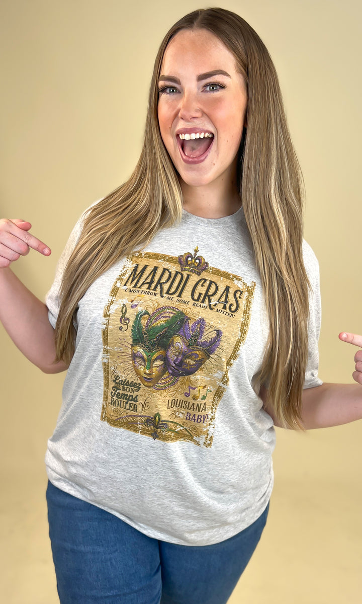 Holiday Vintage Label Graphic Ash T-Shirt