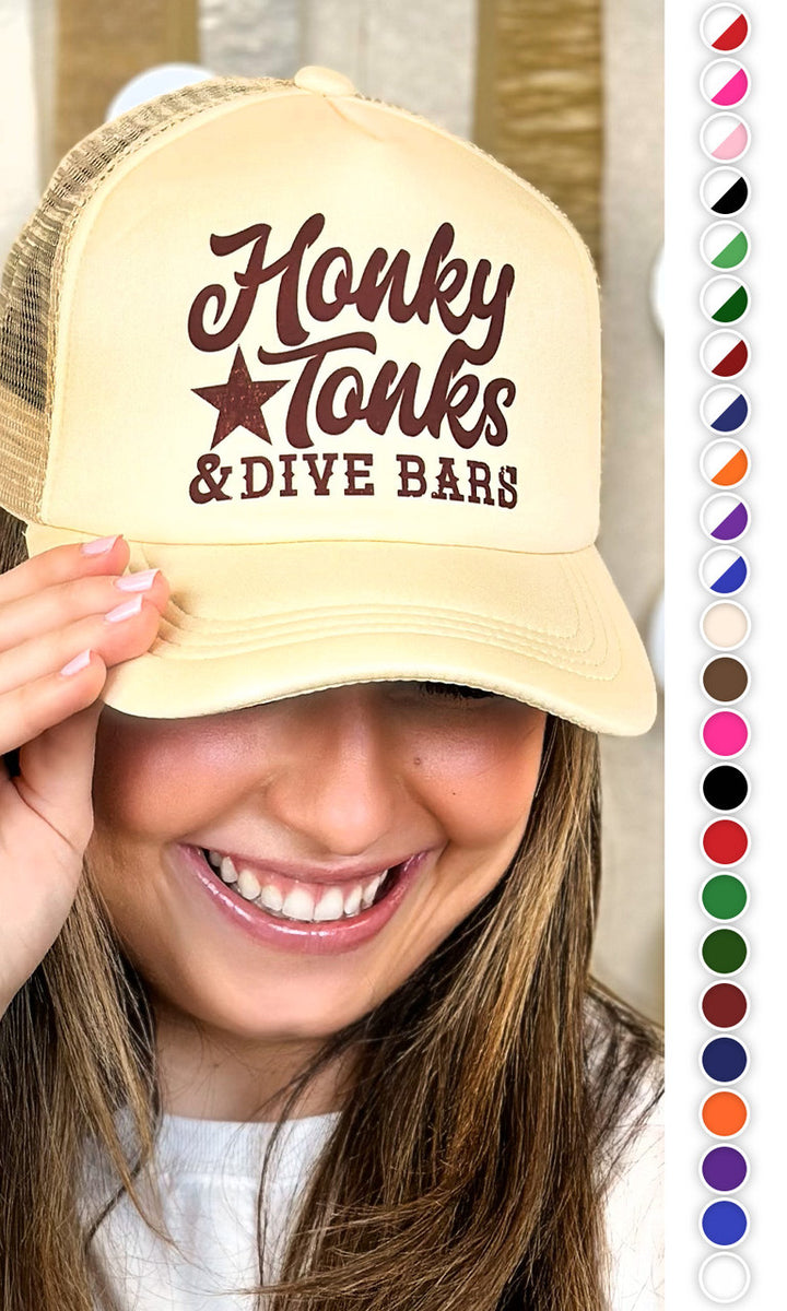 Honky Tonk &amp; Dive Bar Trucker Hat