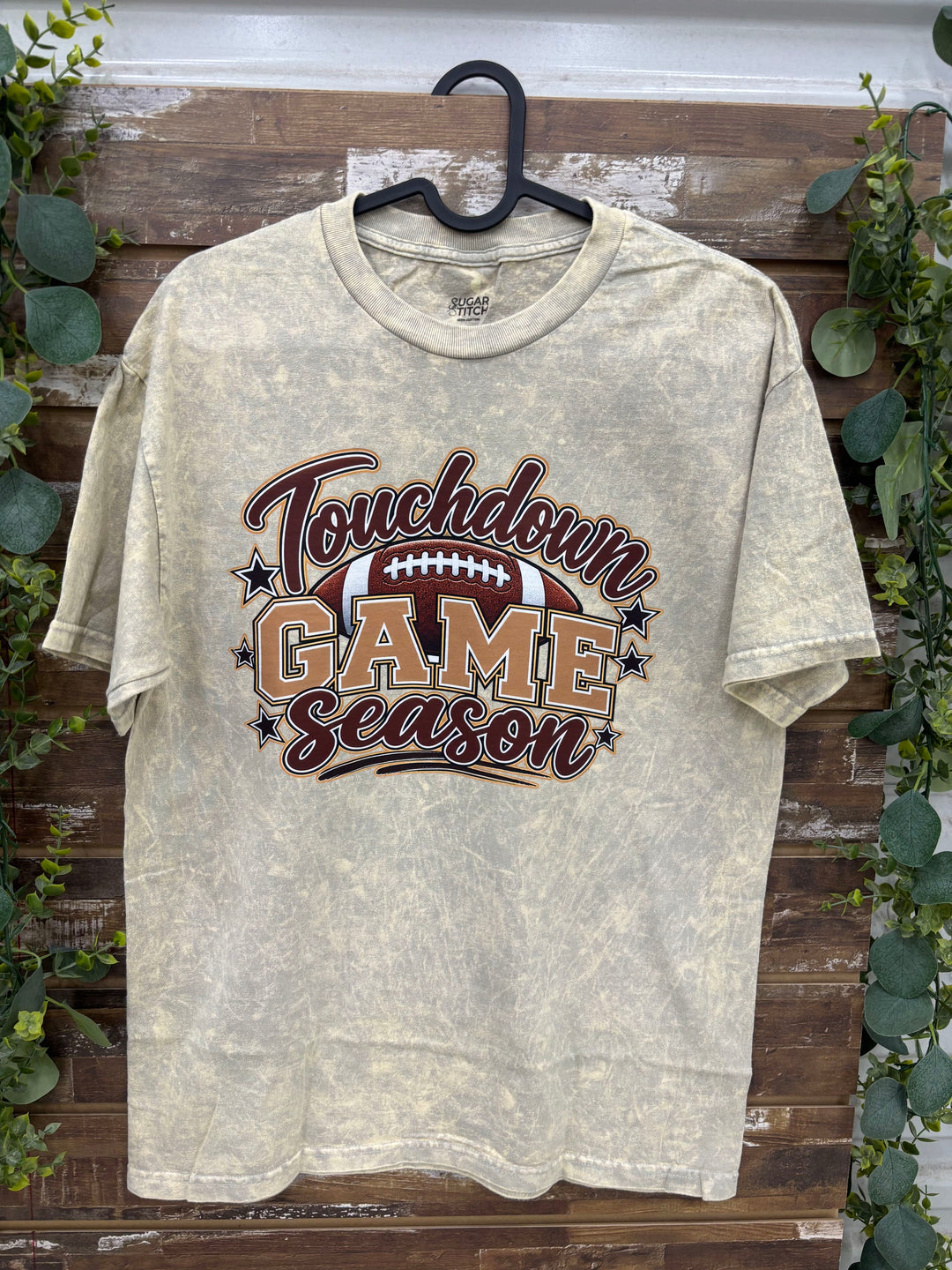 Touchdown Game Season Mineral Washed Graphic T-Shirt