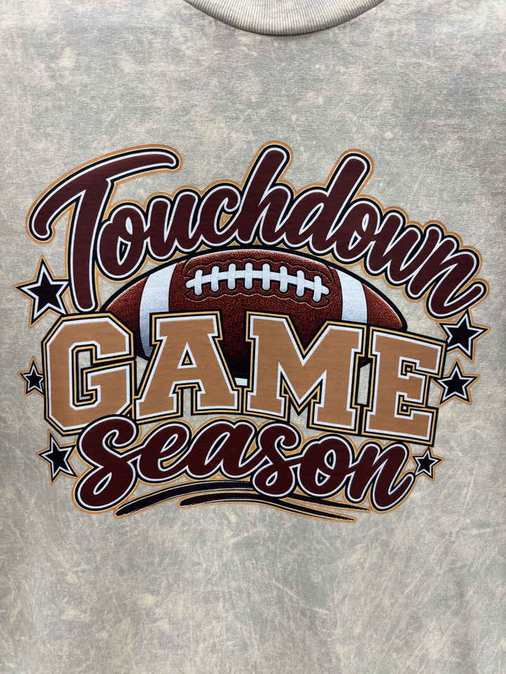Touchdown Game Season Mineral Washed Graphic T-Shirt