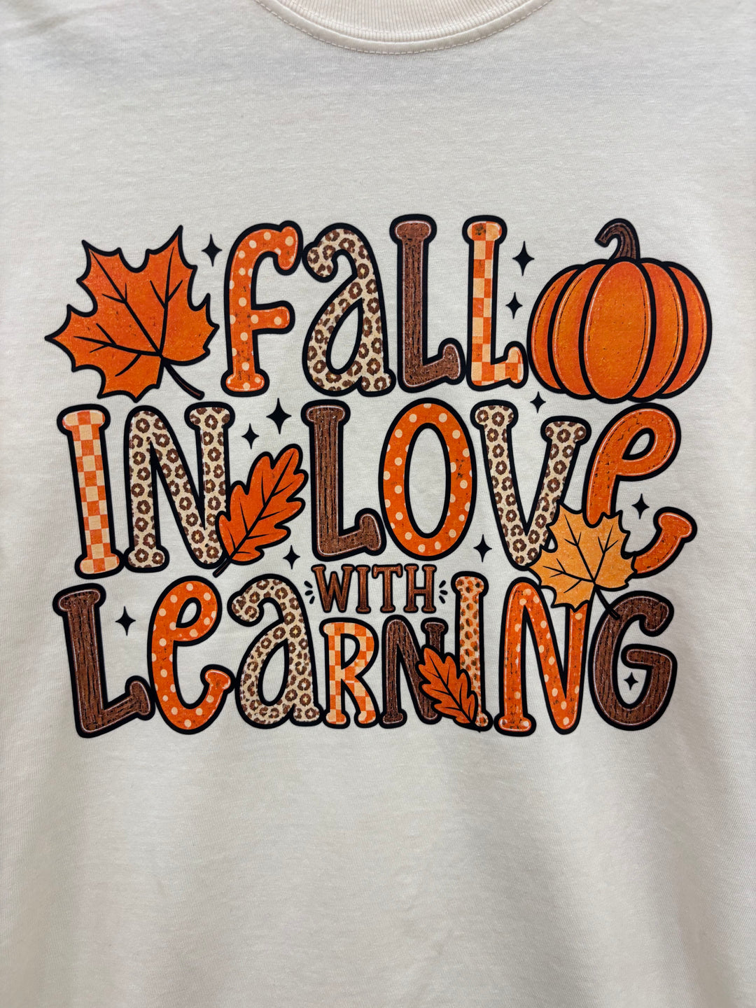 Fall In Love With Learning Graphic Comfort Color T-Shirt