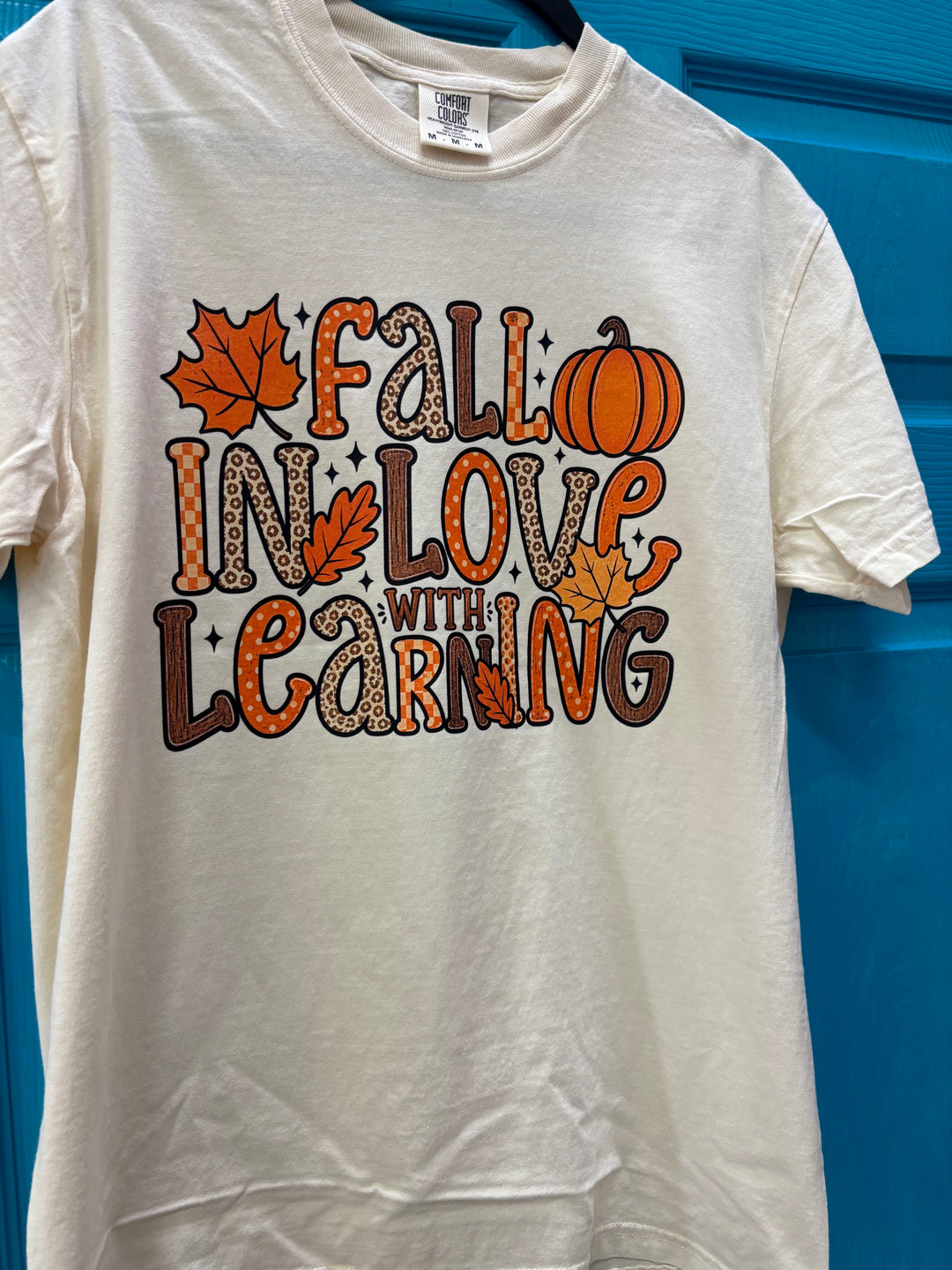 Fall In Love With Learning Graphic Comfort Color T-Shirt