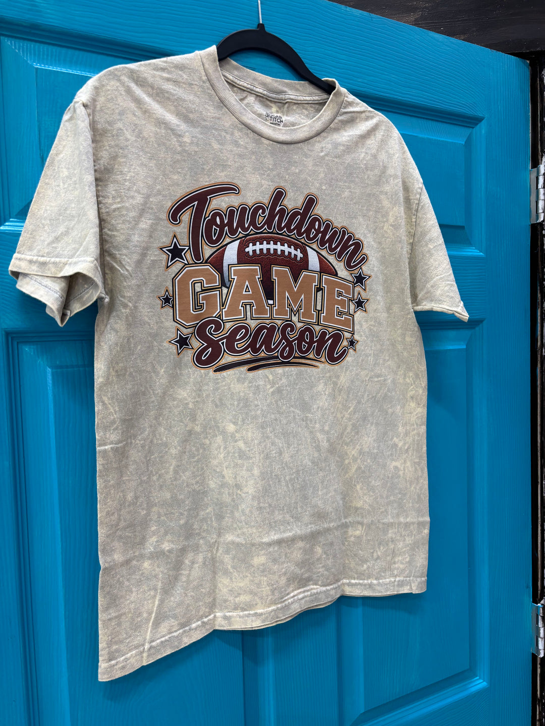 Touchdown Game Season Mineral Washed Graphic T-Shirt