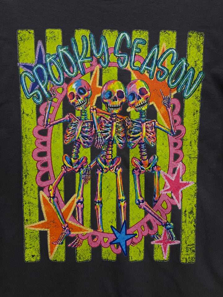 Skelly Friends Spooky Season Graphic Comfort Color T-Shirt