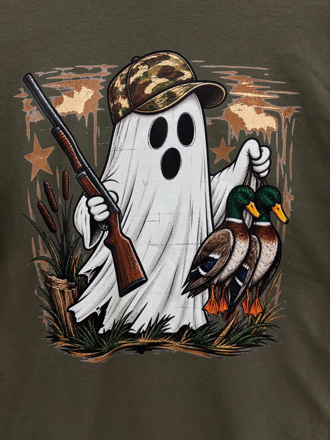 Hunting Ghost  Graphic Comfort Color T-Shirt