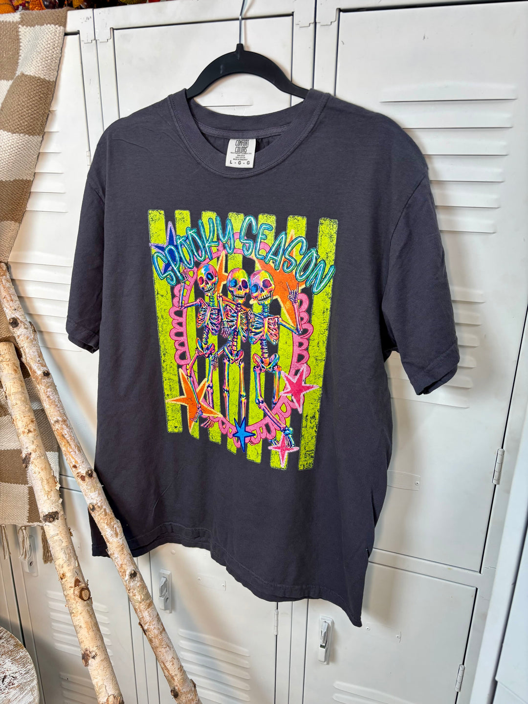 Skelly Friends Spooky Season Graphic Comfort Color T-Shirt