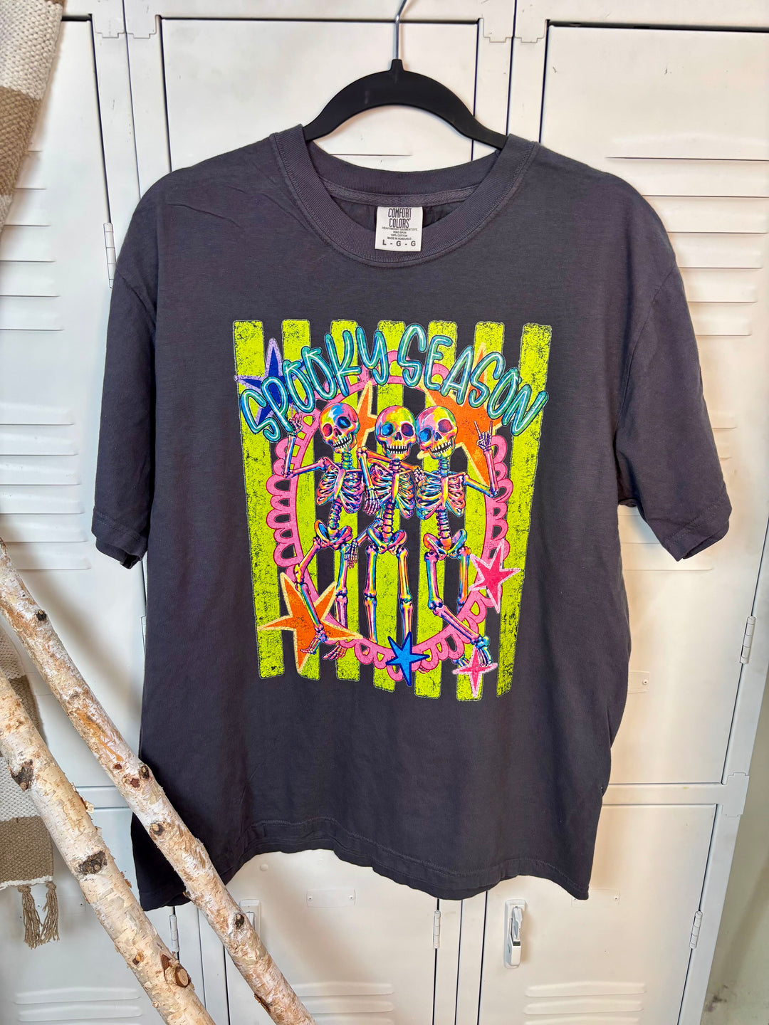 Skelly Friends Spooky Season Graphic Comfort Color T-Shirt